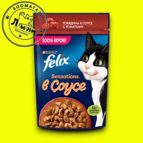 FELIX Говядина в соусе с томатами 75г