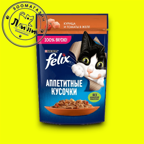 FELIX Курица и томаты в желе 75г